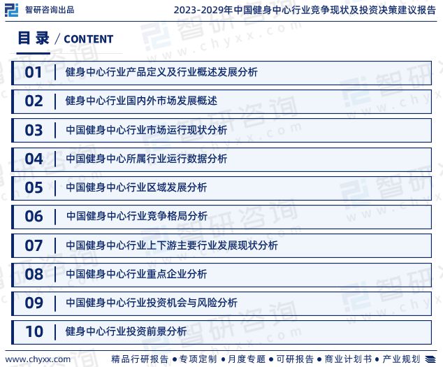 智研咨询重磅发布中国健身中心行业发展现状及前景趋势预测报告(图2)